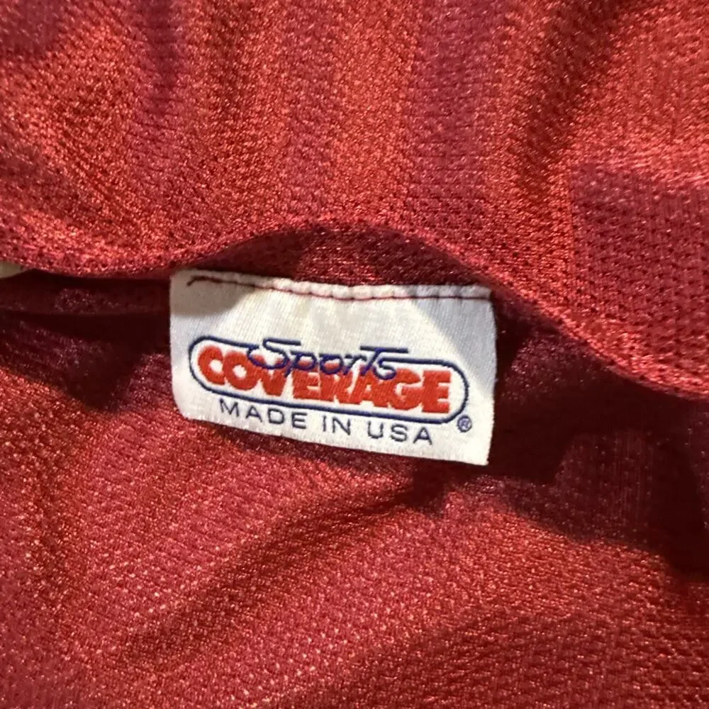Vintage Oklahoma Sooners pillowcase sport coverage made in usa red ou ncaa
